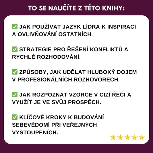 Mluv jako lídr, mysli jako génius: Komunikuj chytřeji, rychleji a efektivněji + BONUSY