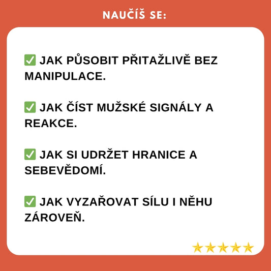 Revoluční techniky a tajemství svádění s elegancí – nauč se, jak okouzlit každého muže + 3x BONUS